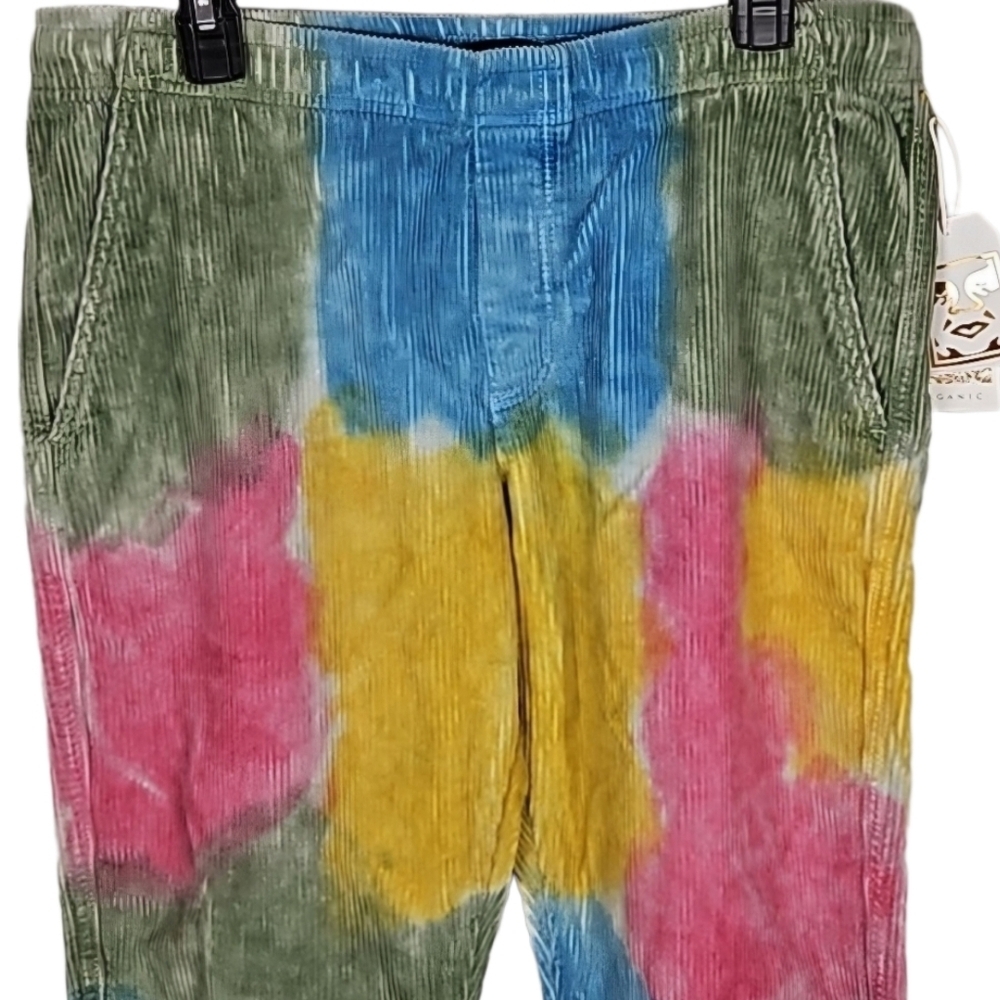 Obey Splash Corduroy Pants Multicolor Pink Blue Yellow Green - Picture 2 of 10